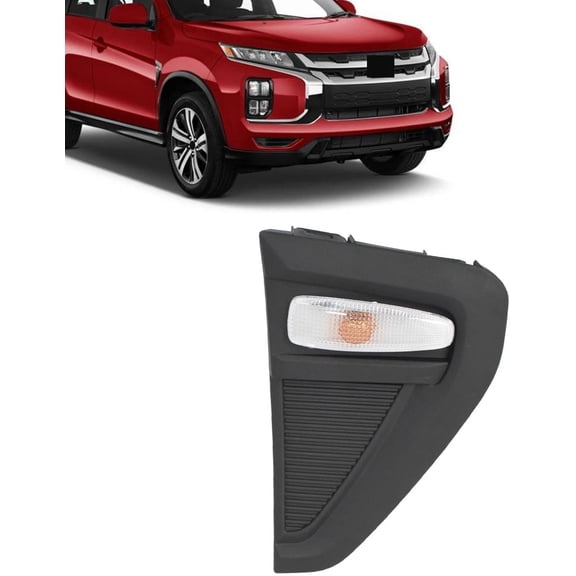 JX RACING Front Right Fender Light w/Cover Trim Compatible with 2020 2021 2022 2023 2024 2025 Mitsubishi Outlander Sport RVR