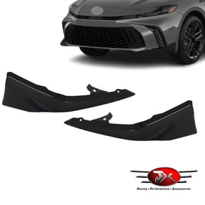 JX RACING Gloss Black Front Bumper Side Lower Trim Left Right Compatible with 2025 Toyota Camry SE 52713AQ040 52712AQ040 TO1046135 TO1047135