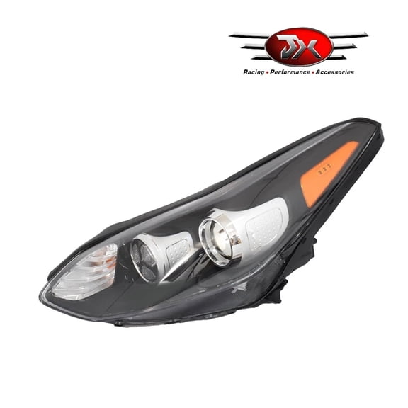 JX RACING Halogen Headlight Left Driver Side LH W/LED DRL Compatible with 2017-2022 Kia Sportage 92101D9110