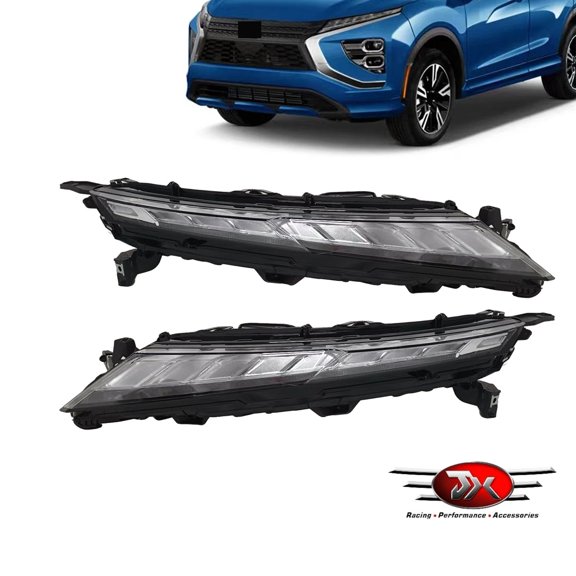 JX RACING LED DRL Fog Light Lamp Compatible with Mit-subishi Eclipse Cross 2022 2023-2026Front Right/Left Side Foglight