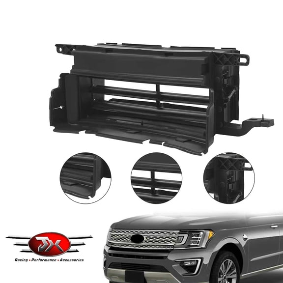 JX RACING Radiator Shutter Assembly W/O Motor Compatible with FORD EXPEDITION 3.5L 2018-2022 Active Grille Shutter Lower Grille Air Intake