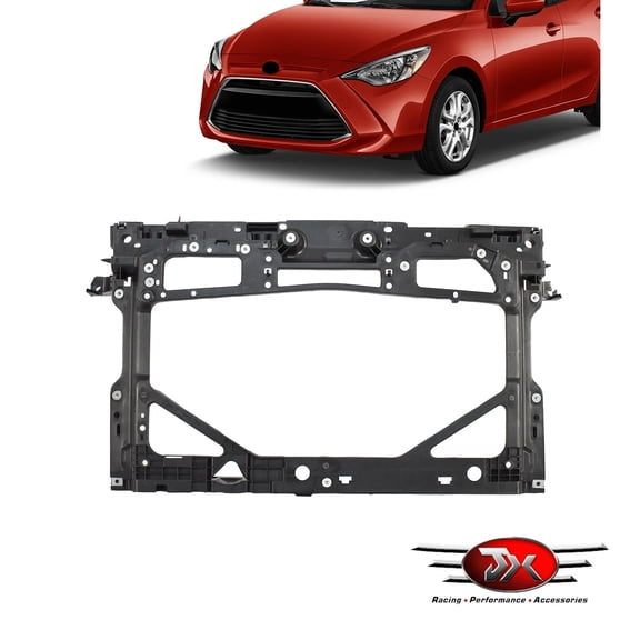 JX RACING Radiator Support Assembly Compatible with 2016 Scion iA/2020 Toyota Yaris Hatchback/2016-2020 Toyota Yaris Sedan