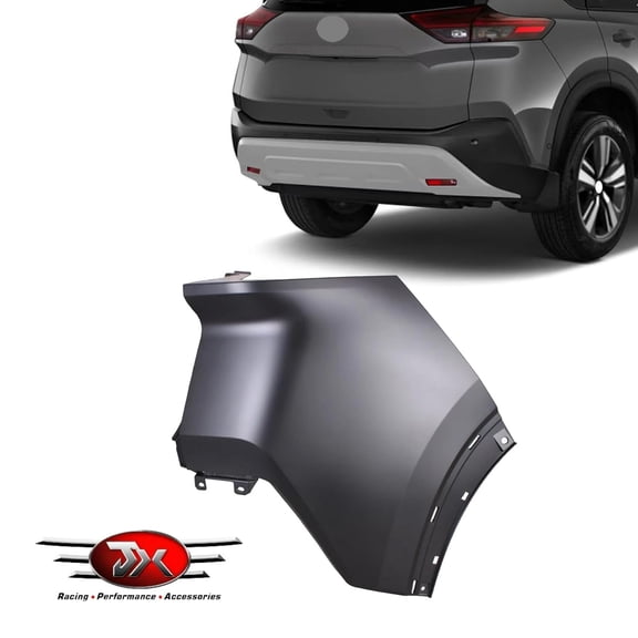 JX RACING Rear Bumper Cover RH Passenger Side 850166RR0H Compatible with 2021 2022 2023 Nissan Rogue
