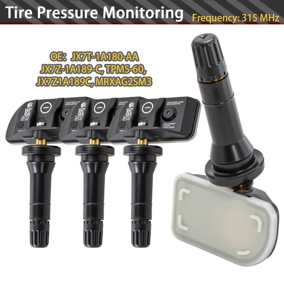 JX7T-1A180-AA TPMS 315MHz for 2020-2025 Ford Explorer, Escape, Transit & Bronco Sport 4pc Pre-Programmed Tire Pressure Sensors