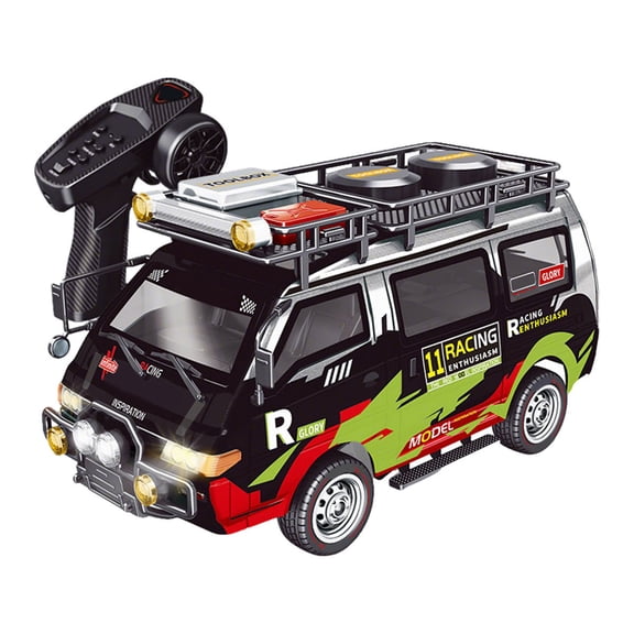 JXC5813B 1/24 Scale 2.4G 4WD Full-Proportional Synchronous RC Car Model (RTR Version/Black)