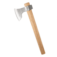 thumbnail image 1 of JXE JXO Camping Hatchet, 16.5" Forged Axe with Beech Wood Handle for Wood Splitting Garden Clearing, 1 of 6