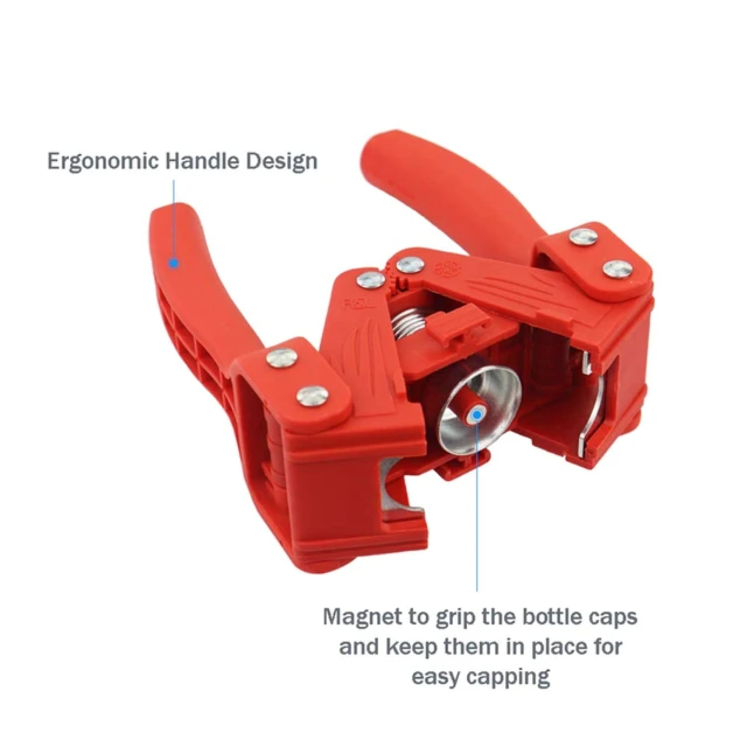 JXLKJCXT Efficient Manual Bottle Capper Tool for Sealing Crown Caps on Glass Bottles Perfect