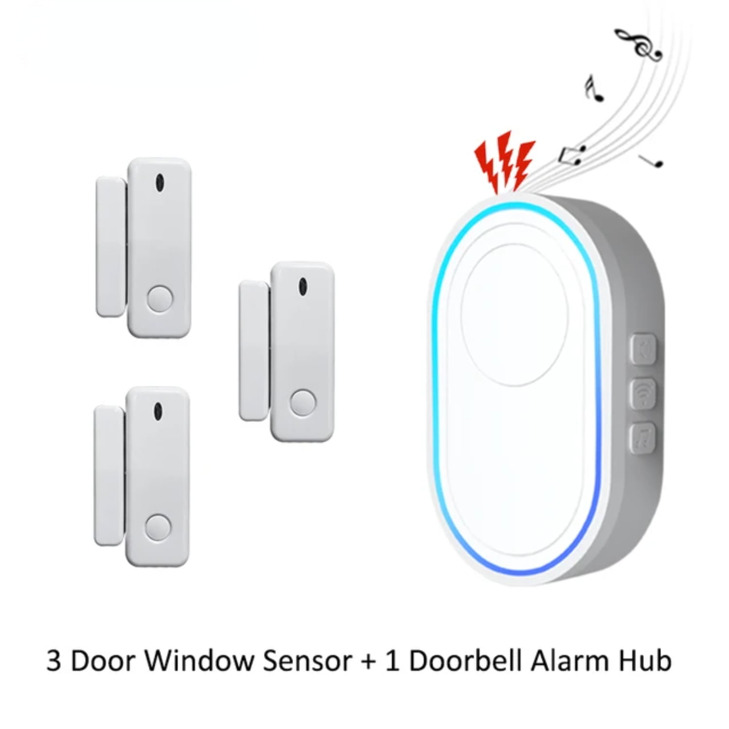 JXLKJCXT Enhanced WiFi Door Sensor Improved Home Security Burglar
