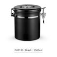 JXLKJCXT Stainless Steel Airtight Coffee Canister Bean Container with ...