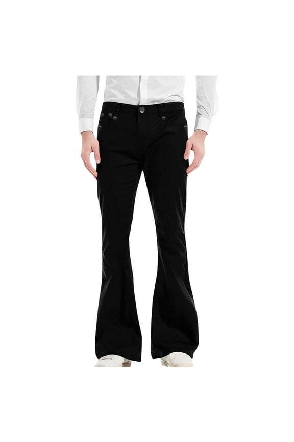 70s Disco Pants for Men,Mens Bell Bottom Pants,60s 70s Bell Bottoms Vintage Pants for Men