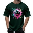 thumbnail image 1 of JXMVOJ Funny Shirts for Mens Halloween T-Shirts Fun Cool Printed Graphic Tees Short Sleeve Crew Neck Casual Y2K Pullover Top Streetwear Summer Outfits, 1 of 4