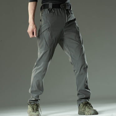 ZAFUL Men's Tactical Cargo Hiking Pants - Lightweight Work Pants With 6 Pockets & Elastic Waist