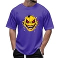 thumbnail image 1 of JXMVOJ Halloween Clothes for Men Funny Round Neck Short Sleeve T Shirt Cute Tie Dye Printed T Shirt Tops Halloween Casual Loose Fall Trendy Tees Halloween Basic Blouse, 1 of 4