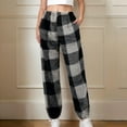 thumbnail image 1 of JXMVOJ Leggings Depot High Waisted Plaid & Wild Print Leggings Womens Fashion Printing Winter Causal Outing Full Length Pants for Women, 1 of 5