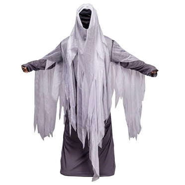 JXMVOJ Men Solid Color Robe Stage Performance Clothing Long Sleeved Hooded Casual Coat