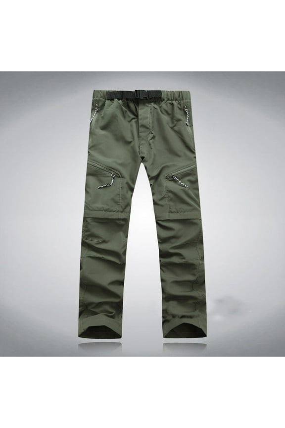 Men's Cargo Hiking Pants Lightweight Water Resistant Quick Dry Outdoor Fishing Travel Climbing Work Pants Quick Dry Outdoor Thin Detachable Pants Trousers