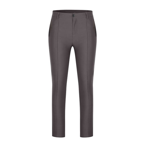 JXMVOJ Men's Casual Pants Relaxed Flat Front Expandable Waist Chino Slack Trousers Mature Casual Outdoor Straight Leg Sports Pants With High Elasticity