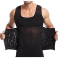 thumbnail image 1 of JXMVOJ Men's Compression Vest Slimming Body Shaper Undershirts Slim Shapewear Compression Shirt Waist Trainer Vest Workout Shirts Tummy Control Tank Tops, 1 of 6