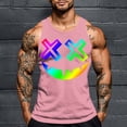 thumbnail image 1 of JXMVOJ Men's Halloween Print Round Neck Tank Blouse, Casual Sports Style Breathable Sweat-Wicking Non-Shrinking Non-Fading, Suitable for Spring Summer, Outdoor Daily Casual Wear, 1 of 5
