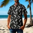 thumbnail image 1 of JXMVOJ Men's Hawaii Print Button-Up Casual Shirt, Lightweight Polyester Summer Tops for Outdoor, Party, Wedding, Daily Casual Wear, 1 of 5