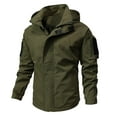 thumbnail image 1 of JXMVOJ Men's Lightweight Softshell Jacket Fleece Lined Hooded Water Resistant Winter Hiking Windbreaker Jackets Zipper Pocket Thin Casual Couple Loose Hooded Windbreaker Jacket, 1 of 8