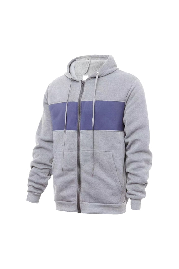 Men's Long Sleeve Quilted Lined Flannel Shirt Jacket with Hood