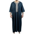 thumbnail image 1 of JXMVOJ Men's Muslim Clothes Durable Kaftan Robe Dubai Long Gown Ethnic Clothes,1pc Soft Robe, 1 of 6