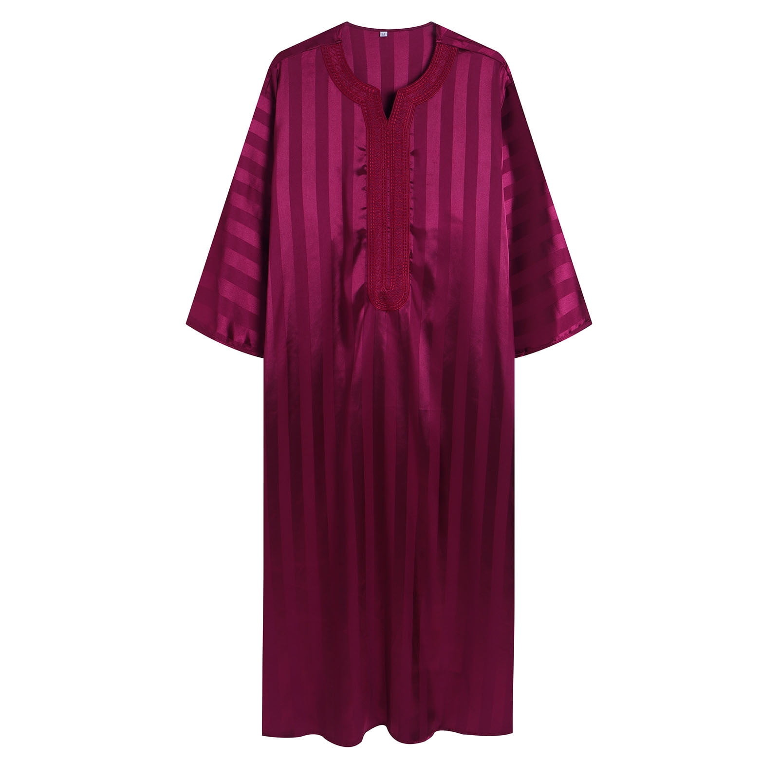 Middle Robe JXMVOJ Men's Muslim Robe Arab Middle Robe Long Style Long Sleeve ...
