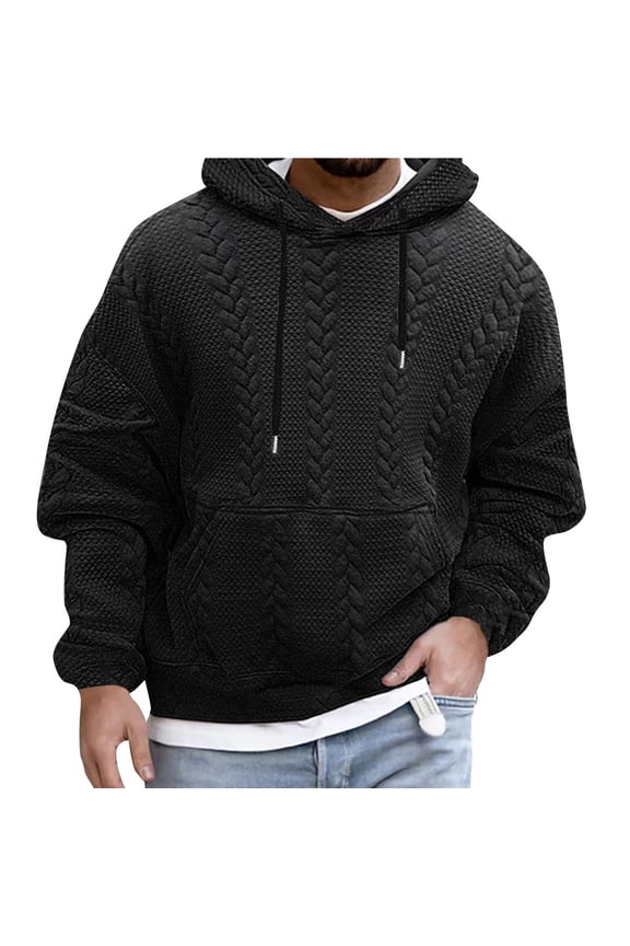 Men's Outdoor Multi-pocket Fleece Sweater Military Double Sided Fleece Hooded Jacket Men Hooded Sweatshirts Coat Hooded Sweatshirts