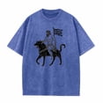 thumbnail image 1 of JXMVOJ Men's Polyester Short Sleeve T-Shirt - Fashionable Comfortable Lightweight Personalized Batik Washed Top for Spring Summer Casual, Daily, Party & Work, 1 of 2