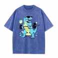 thumbnail image 1 of JXMVOJ Men's Polyester Short Sleeve T-Shirt - Fashionable Comfortable Lightweight Personalized Batik Washed Top for Spring Summer Casual, Daily, Party & Work, 1 of 2