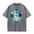 thumbnail image 1 of JXMVOJ Men's Polyester Short Sleeve T-Shirt - Fashionable Comfortable Lightweight Personalized Batik Washed Top for Spring Summer Casual, Daily, Party & Work, 1 of 2
