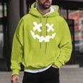 thumbnail image 1 of JXMVOJ Men's Print Pattern Hooded Sweatshirt Casual Long Sleeve Pullover With Pockets, 1 of 5