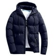 thumbnail image 1 of JXMVOJ Men's Puffer Jacket Lightweight Packable Winter Hooded Jacket, 1 of 6
