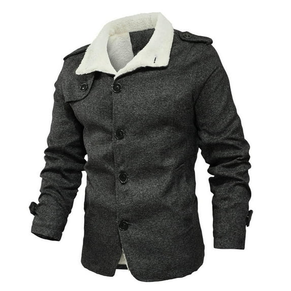 JXMVOJ Men's Quilted Jacket Water Resistant Bomber Jackets Warm Winter Coats Solid Color Zipper Pockets Long Sleeve Outwear