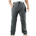 thumbnail image 1 of JXMVOJ Men's Relaxed Fit Cargo Pants Drawstring Stretchy Elastic Waist Work Casual Pants with Zipper Pockets, 1 of 5