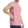 thumbnail image 1 of JXMVOJ Men's Sleeveless Sports Top Gym Muscle Shirt for Fitness, Running, Swimming, and Workout with Side Pockets, Breathable Mesh Fabric, 1 of 5