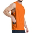 thumbnail image 1 of JXMVOJ Men's Sleeveless Sports Top Gym Muscle Shirt for Fitness, Running, Swimming, and Workout with Side Pockets, Breathable Mesh Fabric, 1 of 5