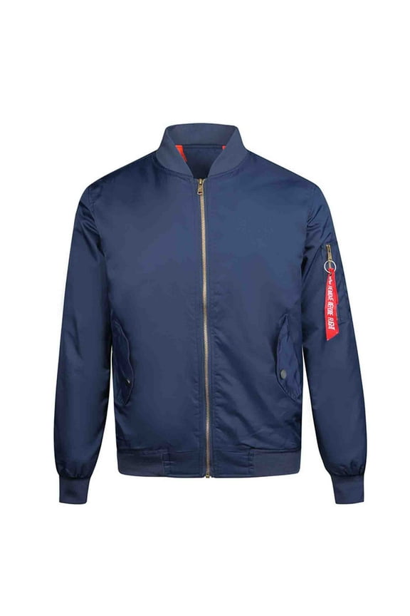 Men's Slim Fit Lightweight Softshell Flight Bomber Jacket Coat