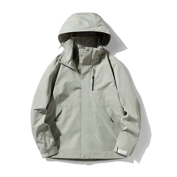 JXMVOJ Men's Softshell Military Jacket With Removable Hood, Water Repellent Outdoor Reflective Coat