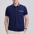 thumbnail image 1 of JXMVOJ Men's Solid-Color Casual Button Pocket Shirt, Short Sleeve, Turndown Collar, Polyester Blouse for Summer & Spring, Perfect for Daily Wear & Outdoor Activities, 1 of 6