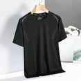 thumbnail image 1 of JXMVOJ Men's Spring Summer Breathable Moisture-Wicking Short Sleeve Casual Shirt, Round Neck Design for Outdoor Daily Activities, 1 of 4