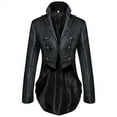 thumbnail image 1 of JXMVOJ Men‘s Steampunk Vintage Jacket Gothic Victorian Frock Coat Uniform, 1 of 8