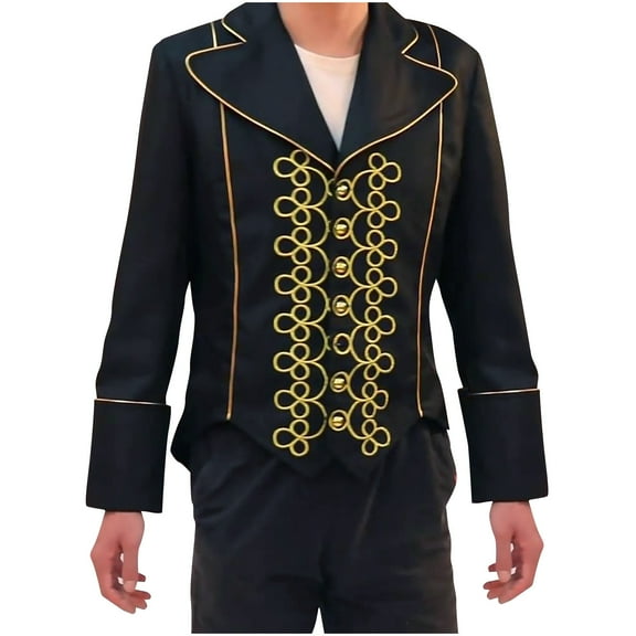 JXMVOJ Men's Tuxedo Jacket Slim Fit Luxury Embroidered Dress Suit Jacket for Party Dinner Wedding