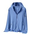 thumbnail image 1 of JXMVOJ Men's UPF50+ Sun Protection Hooded Long Sleeve Top, 88% Polyester Spandex Blend, Breathable Microporous Fabric, Outdoor Fishing Cycling Hiking Outfits, 1 of 9