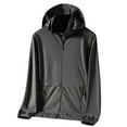 thumbnail image 1 of JXMVOJ Men's UPF50+ Sun Protection Ice Silk Hooded Top, 88% Polyester Spandex Blend, Lightweight Breathable Fabric, Outdoor Hiking Fishing Beach Cycling Outfits, 1 of 2
