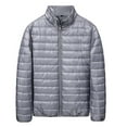 thumbnail image 1 of JXMVOJ Men's Ultra-Light Down Packable Jacket | Layering | Zippered Pockets | Water Repellent Men's Winter Down Jacket Zipper Cardigan Pocket Long Sleeve Padded Jacket Coat, 1 of 1
