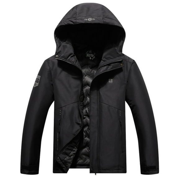 JXMVOJ Men's Waterproof Ski Jacket Warm Winter Snow Coat Hooded Raincoat