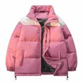thumbnail image 1 of JXMVOJ Men's Winter Puffer Jacket Quilted Thicken Down Coat Insulated and Water Repellent Jacket Fashion Casual Loose Warm Cotton Hooded Jacket Long Sleeve Parkas, 1 of 3