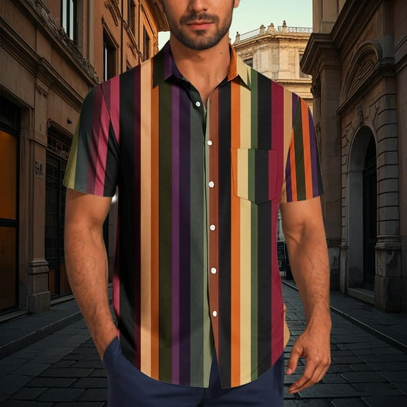 JXMVOJ Men's Women's Casual Summer Breathable Polyester Shirt, Floral Hawaii Print Short Sleeve Button-Up, Lightweight Anti-Shrink Fade Resistant Design for Outdoor Daily Casual Tops